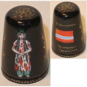 Куклы в народных костюмах №12 Кукла в узбекском летнем костюме