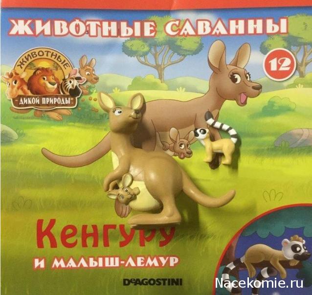 Животные Дикой Природы №12 - Самка Кенгуру Кики и Детеныш Лемура