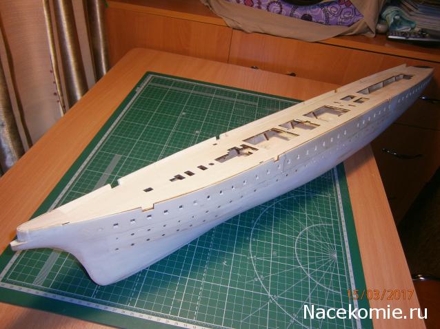 Императорская яхта «Штандарт» - Сборка корпуса