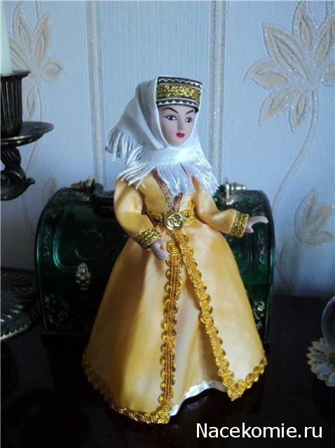 Куклы в народных костюмах №15 Кукла в осетинском девичьем костюме