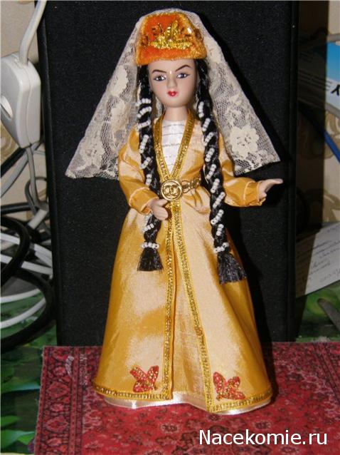 Куклы в народных костюмах №15 Кукла в осетинском девичьем костюме