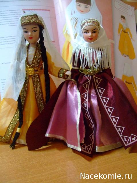Куклы в народных костюмах №15 Кукла в осетинском девичьем костюме