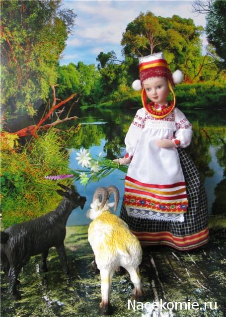 Куклы в народных костюмах №17 Кукла в летнем костюме Рязанской губернии