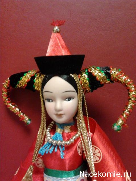 Куклы в народных костюмах №16 Кукла в монгольском праздничном костюме