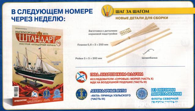 Императорская яхта «Штандарт» - График выхода и обсуждение