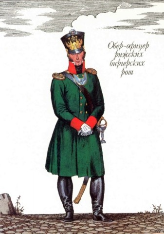 Наполеоновские войны №144	Офицер Рижских биргерских рот, 1806-1807 гг.