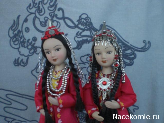 Куклы в народных костюмах №23 Кукла в туркменском праздничном костюме