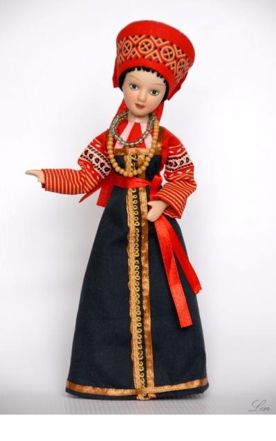 Куклы в народных костюмах №42 Кукла в праздничном костюме Владимирской губернии