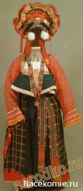 Куклы в народных костюмах №26 Кукла в летнем костюме Тульской губернии