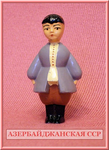 Куклы в народных костюмах №32 Кукла в азербайджанском праздничном костюме