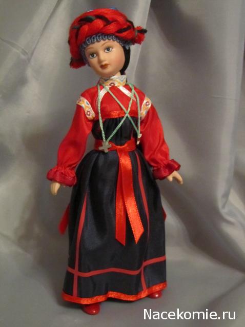 Куклы в народных костюмах №26 Кукла в летнем костюме Тульской губернии