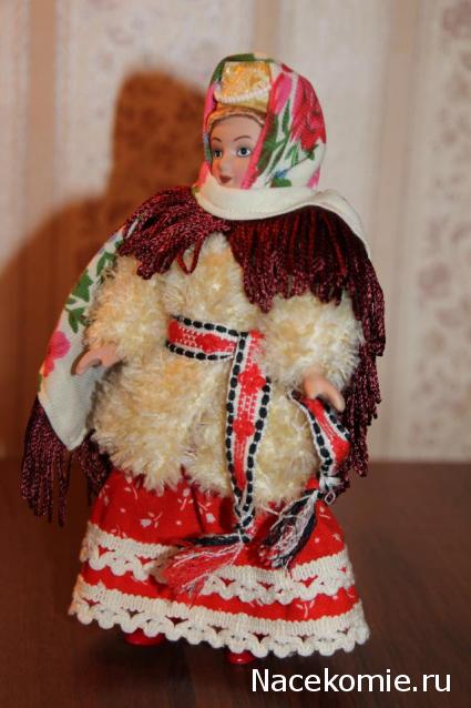 Куклы в народных костюмах №39 Кукла в карельском зимнем костюме