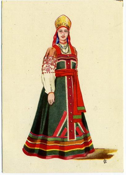 Куклы в народных костюмах №38 Кукла в праздничном костюме Курской губернии