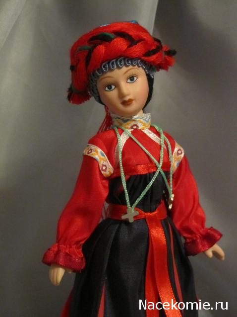 Куклы в народных костюмах №26 Кукла в летнем костюме Тульской губернии