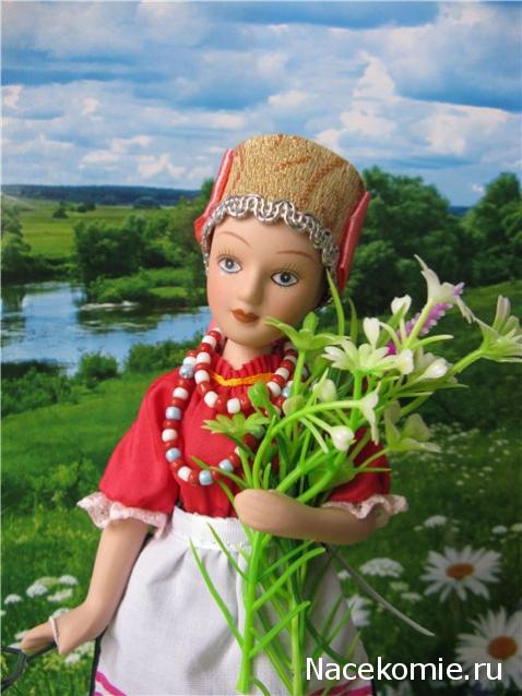 Куклы в народных костюмах №25 Кукла в летнем костюме Новгородской губернии