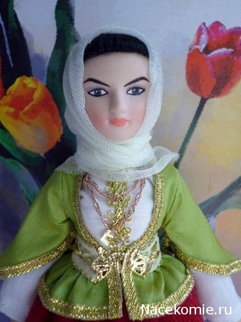 Куклы в народных костюмах №32 Кукла в азербайджанском праздничном костюме