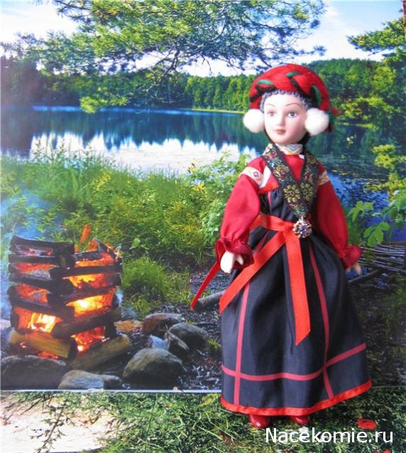 Куклы в народных костюмах №26 Кукла в летнем костюме Тульской губернии