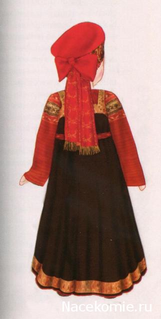 Куклы в народных костюмах №42 Кукла в праздничном костюме Владимирской губернии