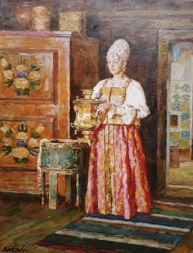 Народный костюм в живописи и графике