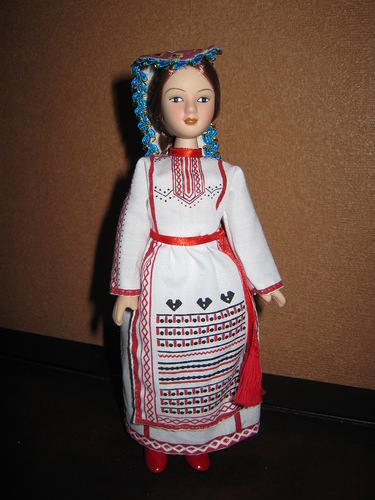 Куклы в народных костюмах №52 Кукла в марийском праздничном костюме