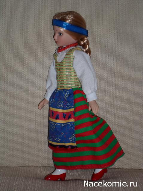 Куклы в народных костюмах №44 Кукла в литовском девичьем костюме