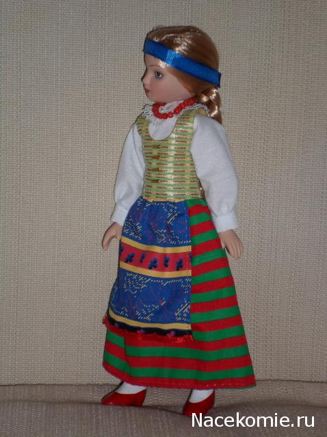 Куклы в народных костюмах №44 Кукла в литовском девичьем костюме