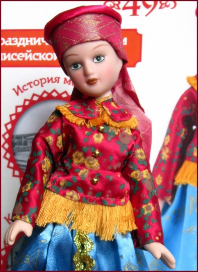 Куклы в народных костюмах №49 Кукла в праздничном костюме Енисейской губернии