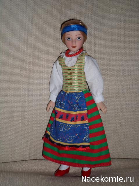 Куклы в народных костюмах №44 Кукла в литовском девичьем костюме