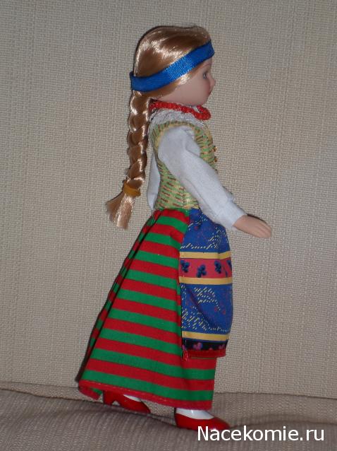Куклы в народных костюмах №44 Кукла в литовском девичьем костюме