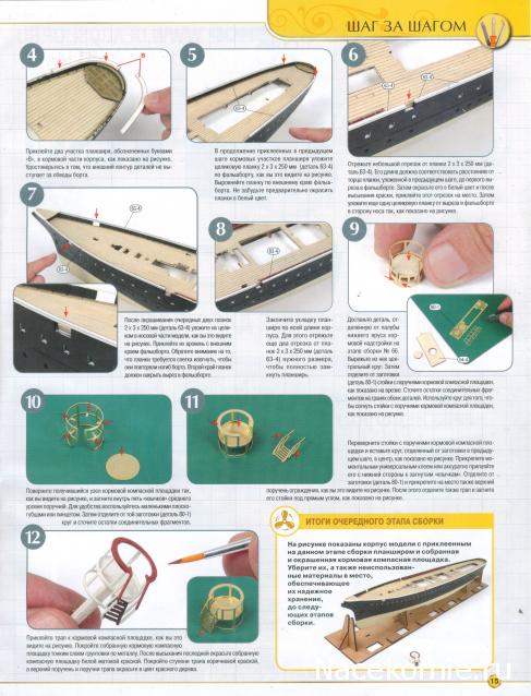 Императорская яхта «Штандарт» - Комплектация и Руководство по сборке