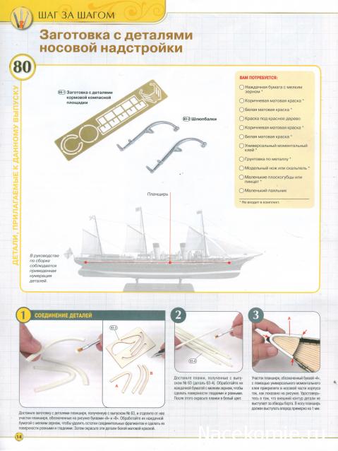 Императорская яхта «Штандарт» - Комплектация и Руководство по сборке