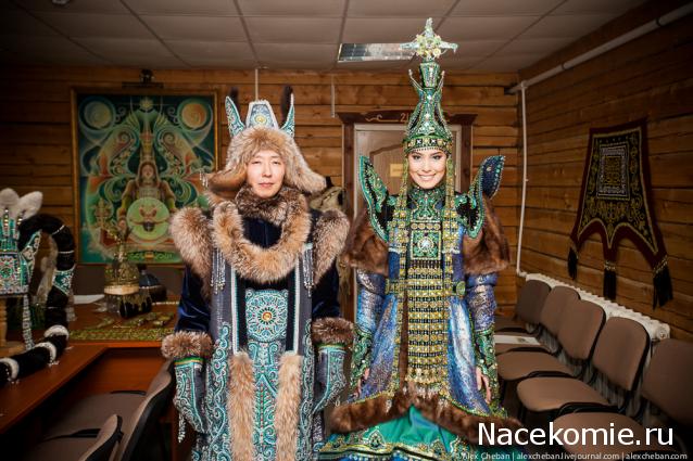 Куклы в народных костюмах №78 Кукла в якутском женском костюме