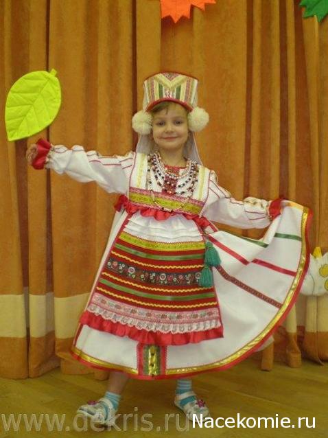 Куклы в народных костюмах №59 Кукла в мордовском летнем костюме