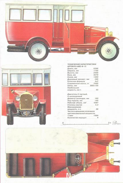 Автолегенды СССР и Соцстран №217 АМО-Ф15 автобус