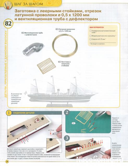 Императорская яхта «Штандарт» - Комплектация и Руководство по сборке