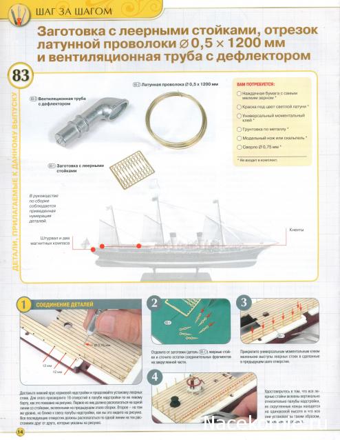 Императорская яхта «Штандарт» - Комплектация и Руководство по сборке