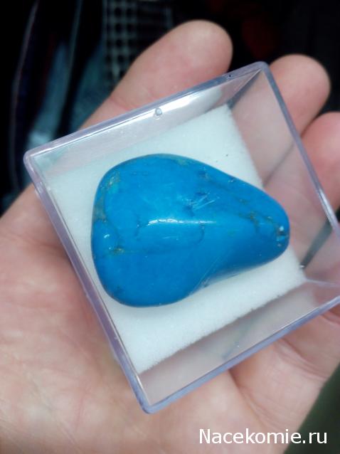 Минералы Подземные Богатства №14 - Говлит (Имитация Бирюзы)