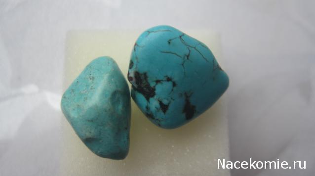 Минералы Подземные Богатства №14 - Говлит (Имитация Бирюзы)