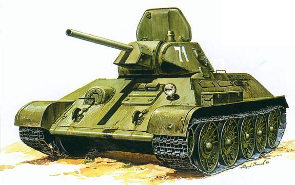 Танки №1 - Т-34 образца 1942 г.