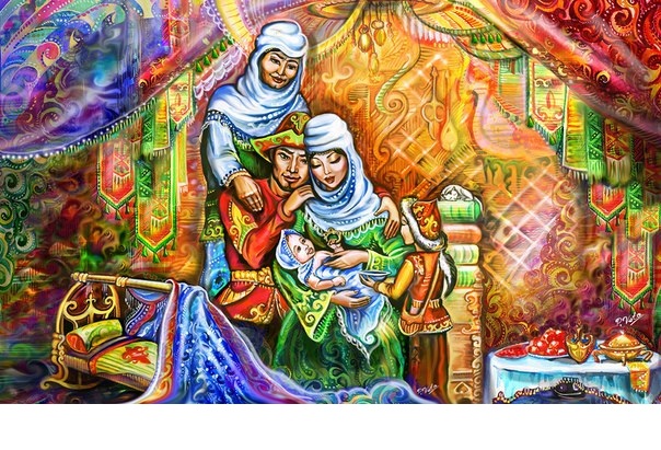 Народный костюм в живописи и графике