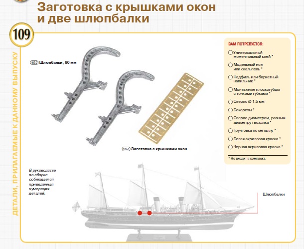 Императорская яхта «Штандарт» - Комплектация и Руководство по сборке