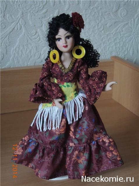 Куклы в народных костюмах №67 Кукла в цыганском девичьем костюме