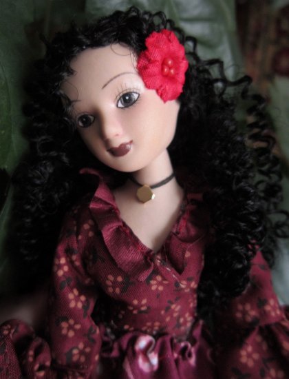 Куклы в народных костюмах №67 Кукла в цыганском девичьем костюме