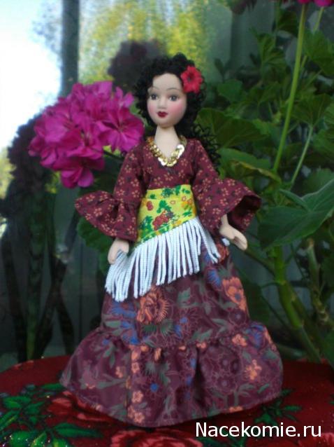 Куклы в народных костюмах №67 Кукла в цыганском девичьем костюме