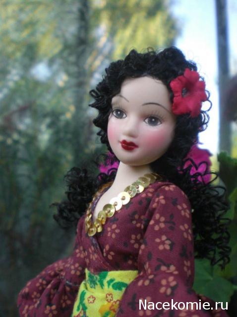 Куклы в народных костюмах №67 Кукла в цыганском девичьем костюме