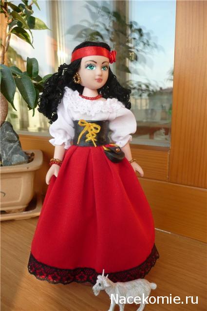 Куклы в народных костюмах №67 Кукла в цыганском девичьем костюме