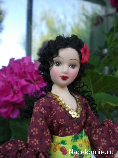 Куклы в народных костюмах №67 Кукла в цыганском девичьем костюме