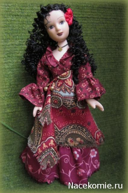 Куклы в народных костюмах №67 Кукла в цыганском девичьем костюме