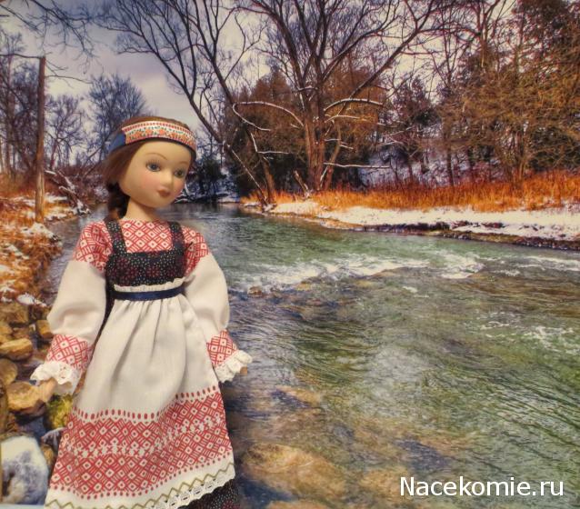 Куклы в народных костюмах №72 Кукла в девичьем костюме Коми
