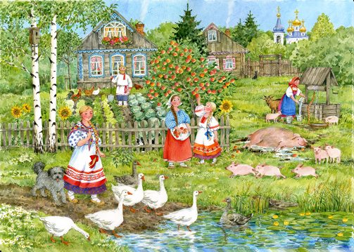 Куклы в народных костюмах – "Девчушки-болтушки"